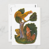 Russische illustraties, Aesop's fabels 12 Briefkaart (Voorkant / Achterkant)