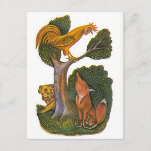  Russische illustraties, Aesop's fabels 12 Briefkaart