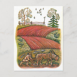  Russische illustraties, Aesop's fabels 2 Briefkaart