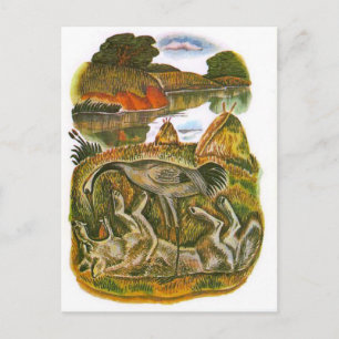  Russische illustraties, Aesop's fabels 6 Briefkaart