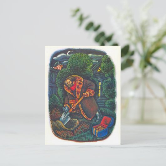  Russische illustraties, Aesop's fabels 7 Briefkaart (Staand voorkant)