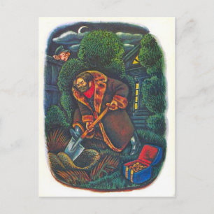 Russische illustraties, Aesop's fabels 7 Briefkaart