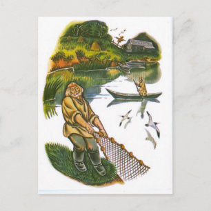  Russische illustraties, Aesop's fabels 8 Briefkaart