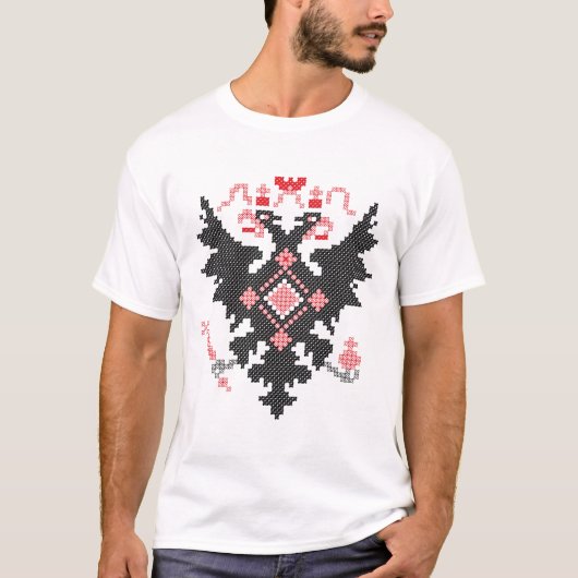 RUSSISCHE IMPERIËLE TWEE-KOPELEGELS T-SHIRT (Voorkant)