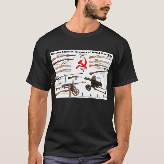 Russische infanteriewapens van WW2 T-shirt (Voorkant)