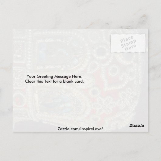 Russische keizersnede briefkaart (Achterkant)