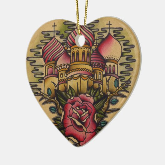 Russische kerk keramisch ornament (Links)
