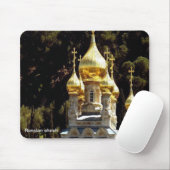 Russische kerk, mousepad muismat (Met muis)