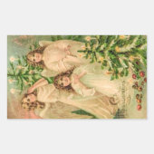  Russische kerstAngels Rechthoekige Sticker (Voorkant)