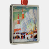 Russische kerstcadeau metalen ornament (Rechts)