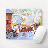 Russische kerstcadeau muismat (Met muis)