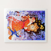 Russische kerstkunst legpuzzel (Horizontaal)