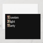 Russische Khokhloma-partij Kaart (Voorkant / Achterkant)