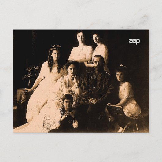 Russische Koninklijke Familie 1914 Briefkaart (Voorkant)