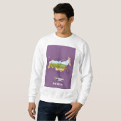 Russische landkaart reisposter trui (Voorkant volledig)