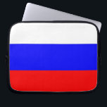 Russische laptophoes laptop sleeve<br><div class="desc">Elegant laptophoes met vlag van Rusland. Dit product is aanpasbaar.</div>