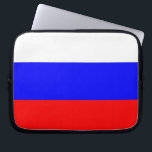 Russische laptophoes laptop sleeve<br><div class="desc">Elegant laptophoes met vlag van Rusland. Dit product is aanpasbaar.</div>