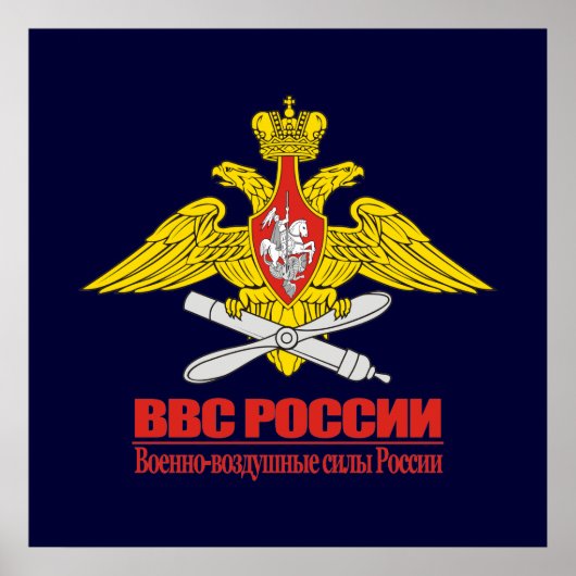 "Russische luchtmacht Emblem" Poster (Voorkant)