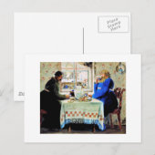 Russische Mannen in Tea Briefkaart (Voorkant / Achterkant)