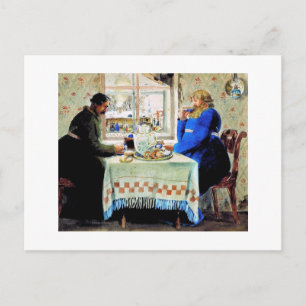 Russische Mannen in Tea Briefkaart