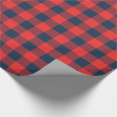 Russische marine en rode buffel cheque cadeaupapier (Hoek)