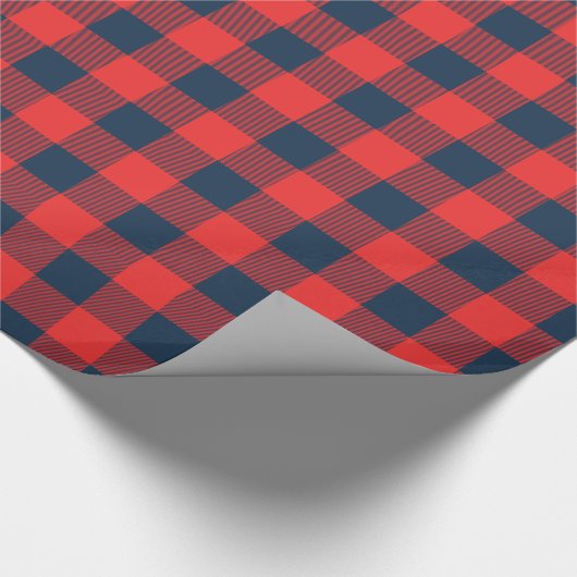 Russische marine en rode buffel cheque cadeaupapier (Hoek)