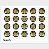 Russische marine patch ronde sticker (Vel)