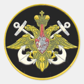 Russische marine patch ronde sticker