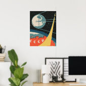 russische matchboxadvertenties (CCCP-raketlanceri Poster (Thuiskantoor)