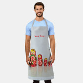 Russische Matryoshka Dolls personaliseren Schort (Gedragen)