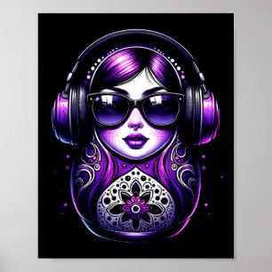 Russische Matryoshka Muziek Rusland Russische Matr Poster