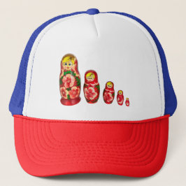 Russische Matryoshka nestpoppen Trucker Pet