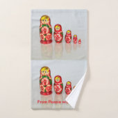 Russische Matryoshka poppen Bad Handdoek (Handdoek)