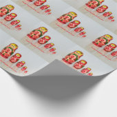 Russische Matryoshka poppen Cadeaupapier (Hoek)