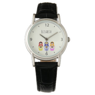 Russische matryoshka-poppen, naam horloge