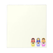 Russische matryoshka-poppen notitieblok (Voorkant)