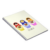 Russische matryoshka-poppen notitieboek (Rechterzijde)