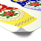 Russische matryoshka-poppen poster (Hoek)