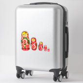 Russische Matryoshka poppen Sticker (Koffer)