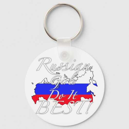 Russische meisjes doen het het beste! sleutelhanger (Voorkant)