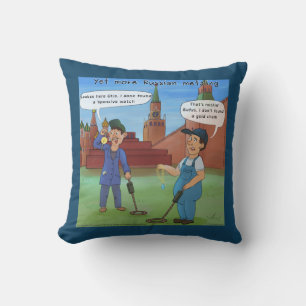 Russische Meta-Funny Pillows van Rick London Kussen