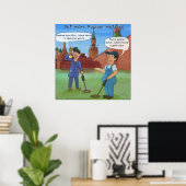Russische Metaal-Ing Grappige Poster van Rick Lond (Thuiskantoor)