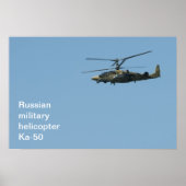 Russische militaire helikopter Ka-50 Poster (Voorkant)