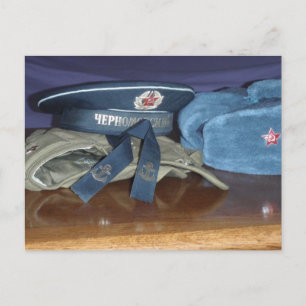 Russische Militaire Petten Briefkaart