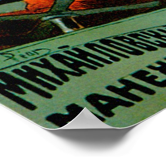 Russische motorauto ~  auto's poster (Hoek)