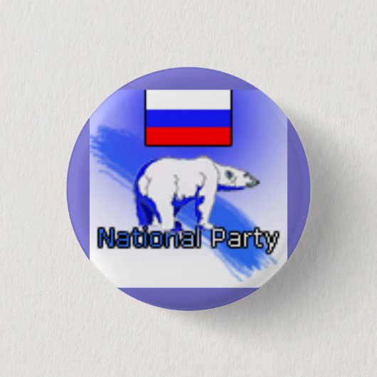 Russische Nationale Partij Logo Ronde Button 3,2 Cm (Voorkant)