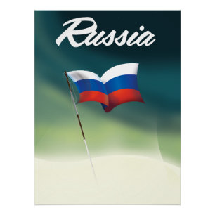 Russische nationale vlag perfect poster