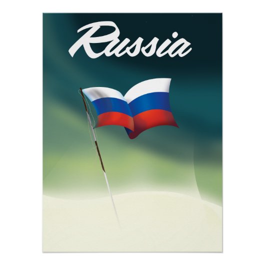 Russische nationale vlag perfect poster (Voorkant)
