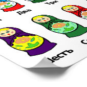 Russische nestdollar (Matryoshka) Poster (Hoek)