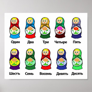 Russische nestdollar (Matryoshka) Poster